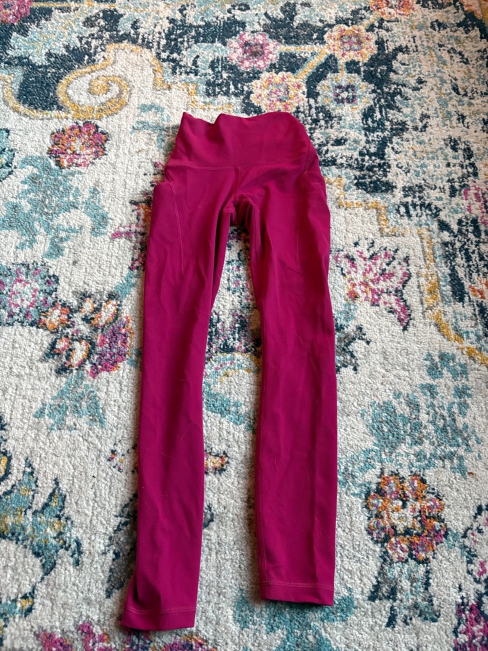 lululemon athletica Kids Magenta High-Rise Stretch Leggings